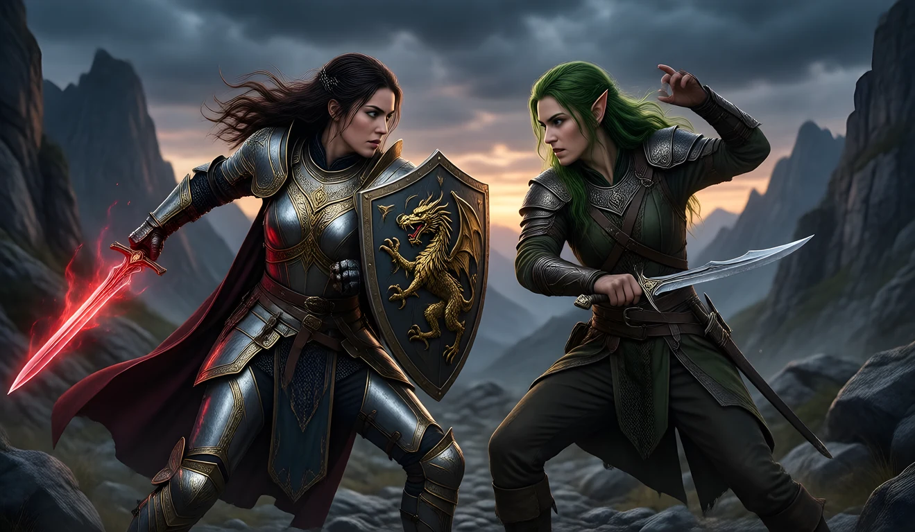 Epic battle scene
